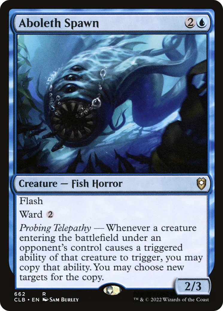 Aboleth Spawn (CLB-662) - Commander Legends: Battle for Baldur's Gate - Magic The Gathering