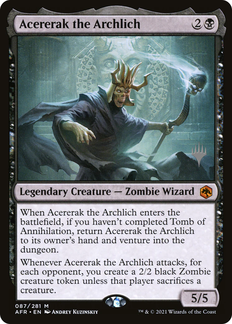 Acererak the Archlich (PPAFR-87P) - Adventures in the Forgotten Realms Promos - Magic The Gathering
