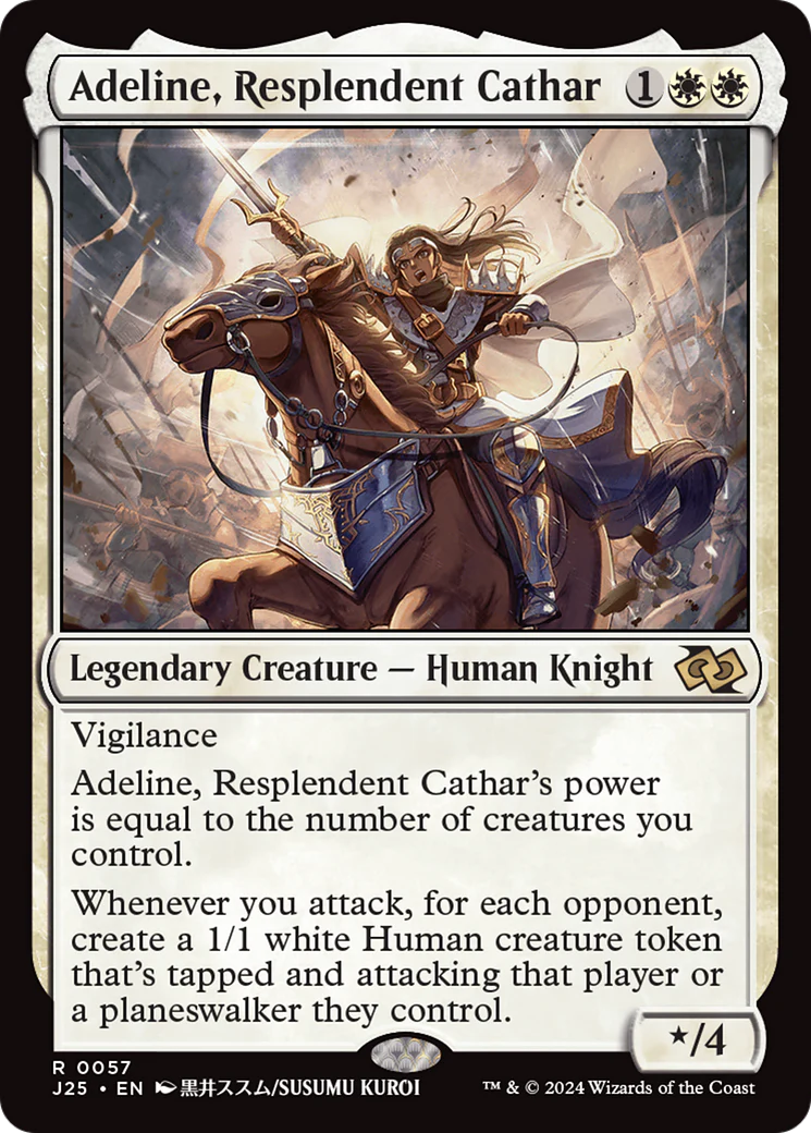 Adeline, Resplendent Cathar (J25-057) - Foundations Jumpstart - Magic The Gathering