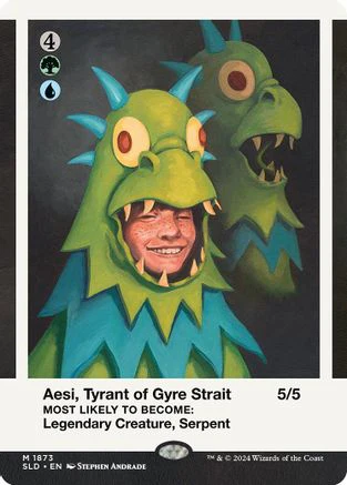 Aesi, Tyrant of Gyre Strait // Aesi, Tyrant of Gyre Strait (SLD-1873) - Secret Lair Drop (Borderless) - Magic The Gathering