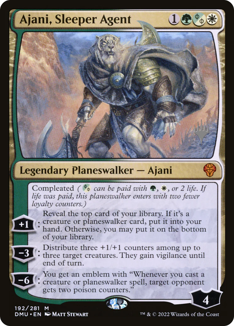 FOIL Ajani, Sleeper Agent (PPDMU-192P) - Dominaria United Promos - Magic The Gathering