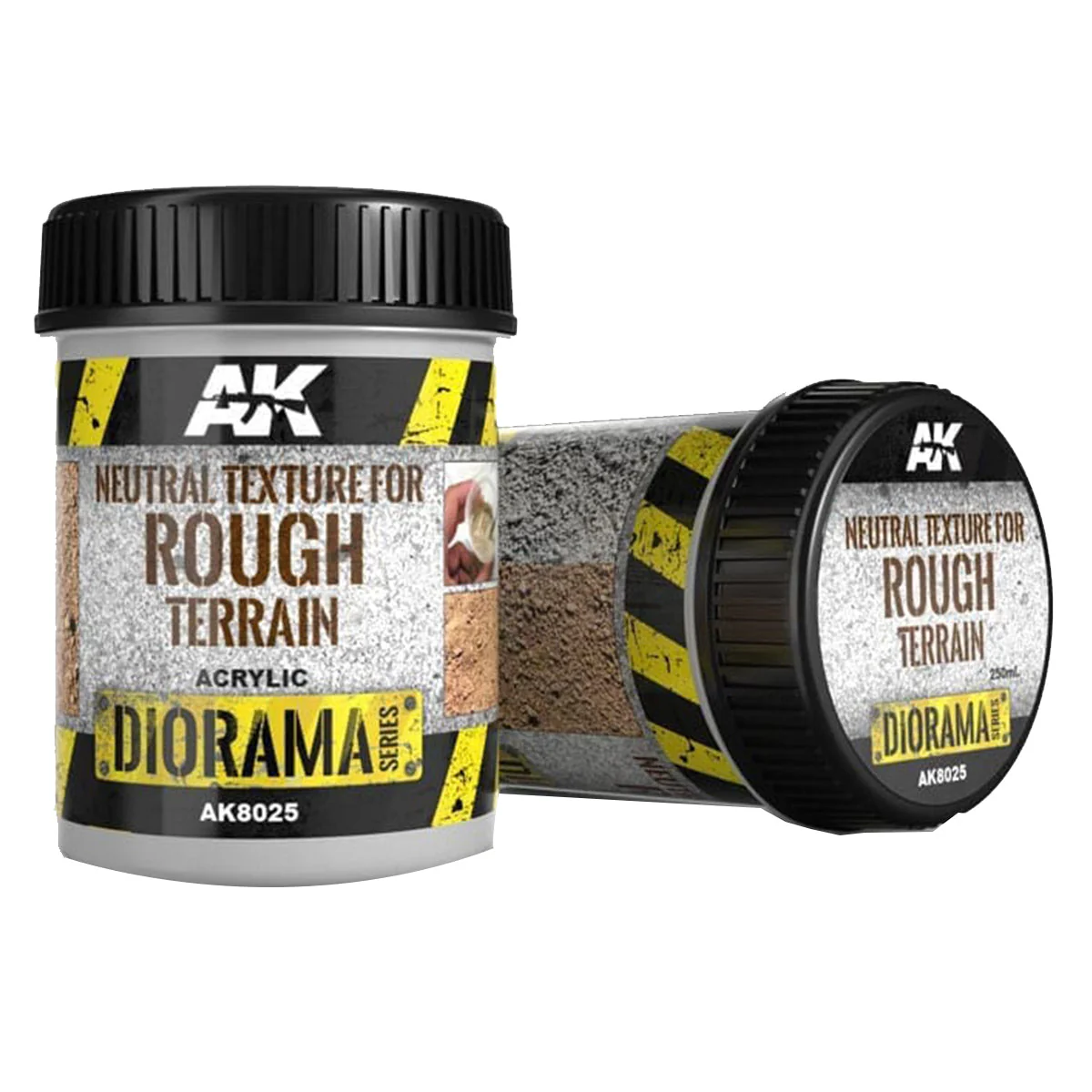AK Interactive Dioramas - Terrains Neutral Texture for Rough Terrains 250ml - Image 2