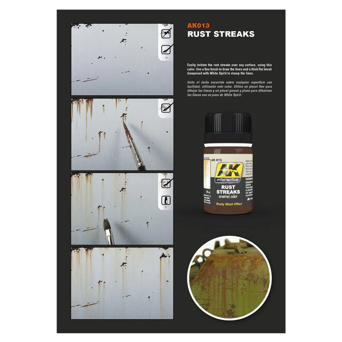 AK Interactive Weathering Products - Rust Streaks - Image 4