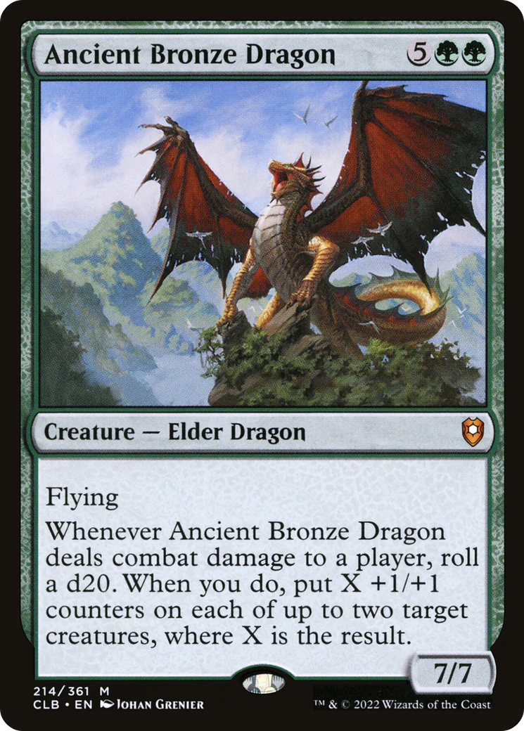 Ancient Bronze Dragon (CLB-214) - Commander Legends: Battle for Baldur's Gate - Magic The Gathering