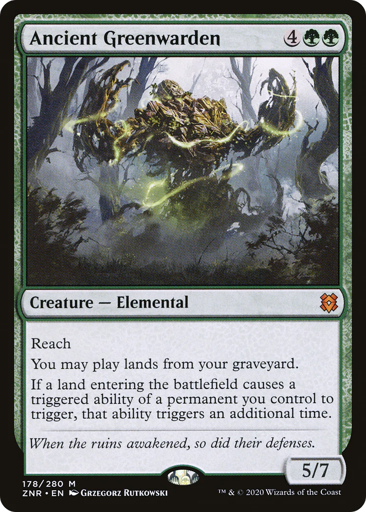FOIL Ancient Greenwarden (ZNR-178) - Zendikar Rising - Magic The Gathering