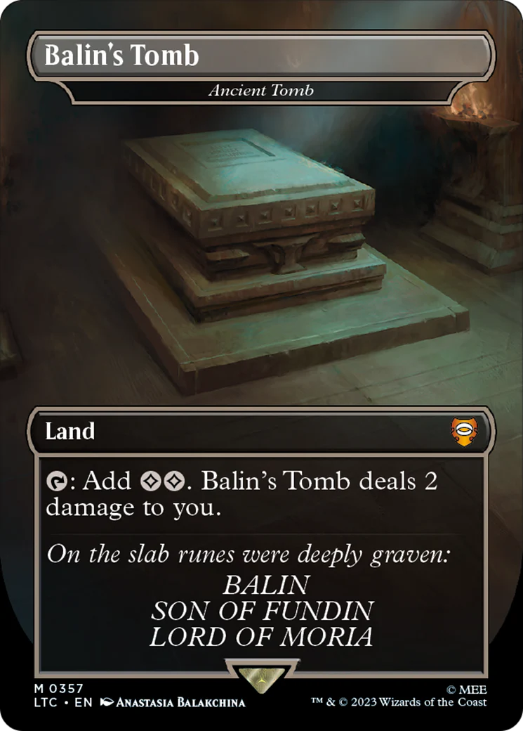 Balin's Tomb - Ancient Tomb (LTC-357) - Tales of Middle-earth Commander - Magic The Gathering