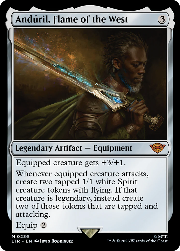 FOIL Anduril, Flame of the West (LTR-236) - The Lord of the Rings: Tales of Middle-earth - Magic The Gathering