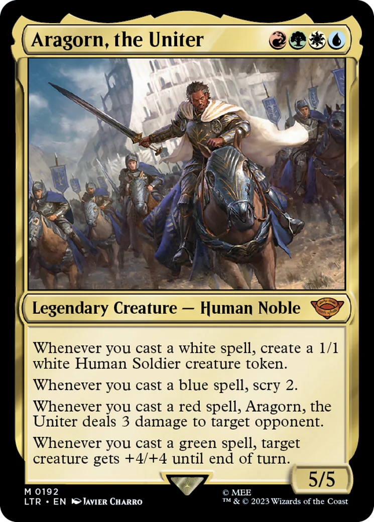Aragorn, the Uniter (LTR-192) - The Lord of the Rings: Tales of Middle-earth - Magic The Gathering