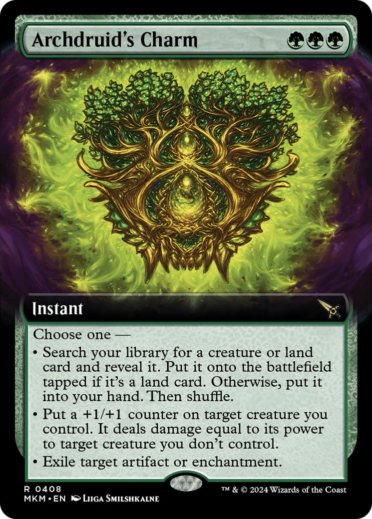 Archdruid's Charm (Extended Art) (MKM-408) - Murders at Karlov Manor: (Extended Art) - Magic The Gathering