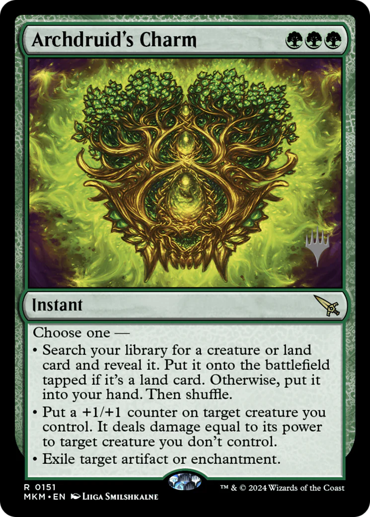 Archdruid's Charm (PPMKM-151P) - Murders at Karlov Manor Promos - Magic The Gathering