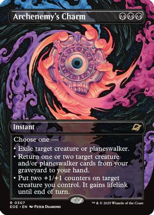 Archenemy's Charm (Borderless) (EOE-307) - Edge of Eternities - Magic The Gathering