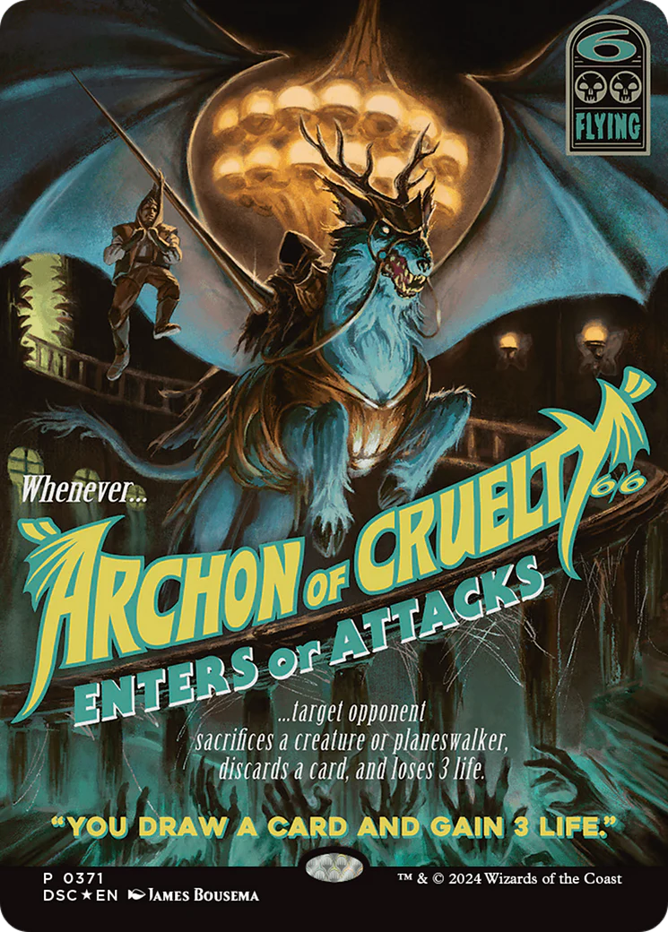 FOIL Archon of Cruelty (DSC-371) - Duskmourn: House of Horror Commander - Magic The Gathering