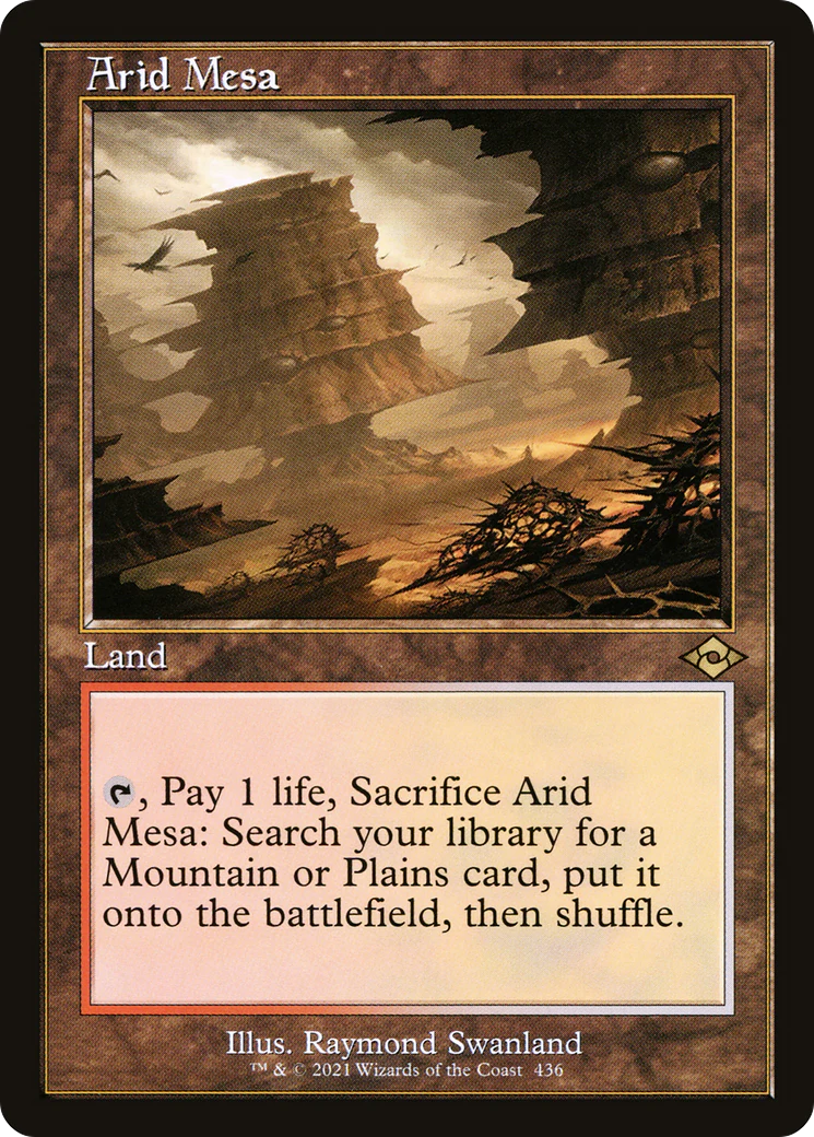 ETCHED FOIL Arid Mesa (Retro Frame) (MH2-436) - Modern Horizons 2 - Magic The Gathering