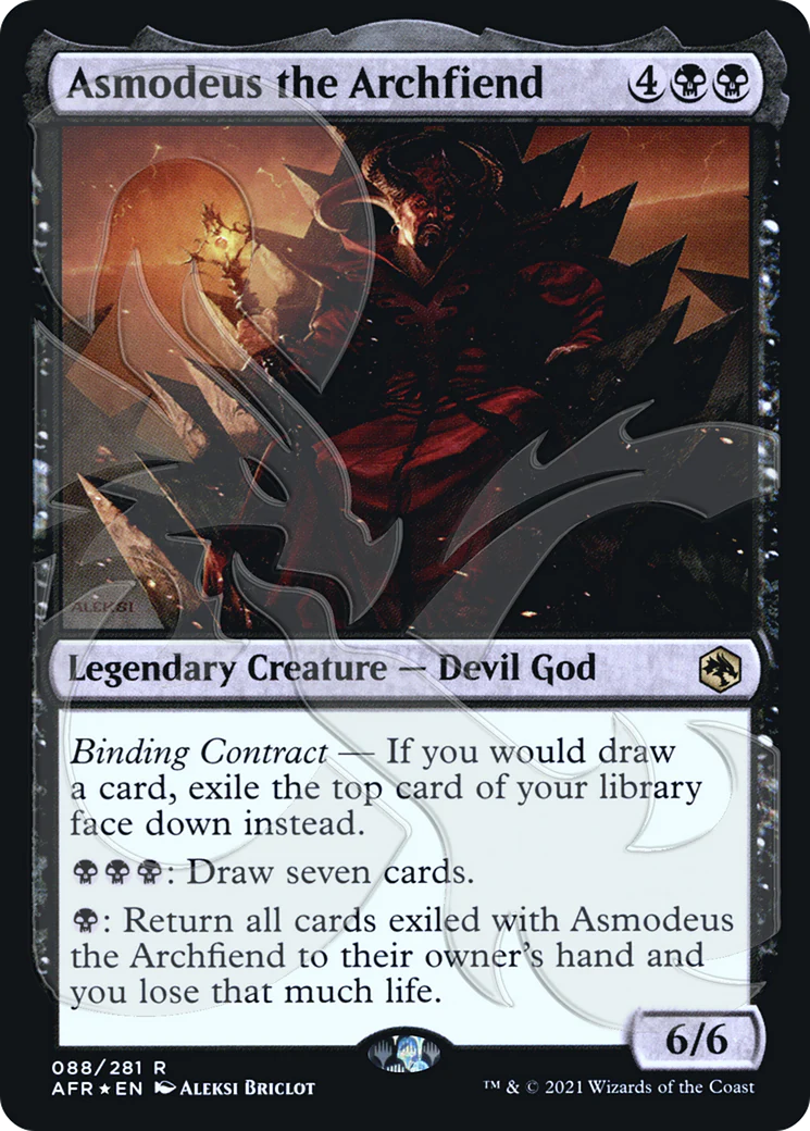FOIL Asmodeus the Archfiend (AFR&-088) - Adventures in the Forgotten Realms Promos - Magic The Gathering