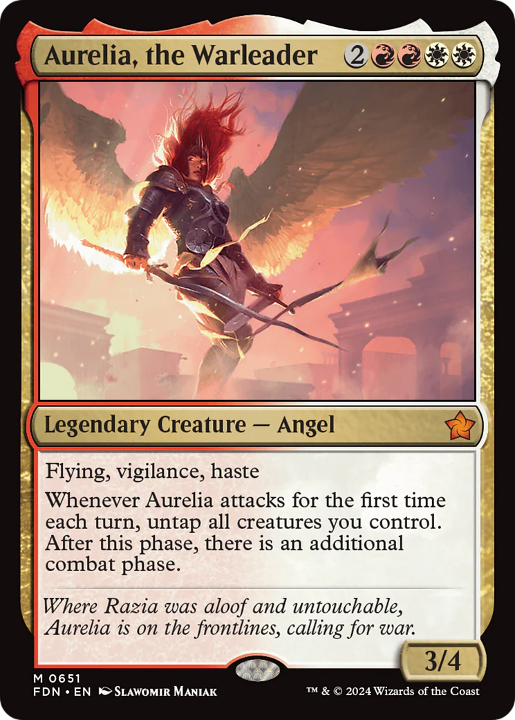 Aurelia, the Warleader (FDN-651) - Foundations - Magic The Gathering