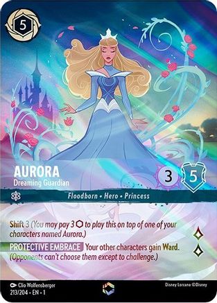 Aurora - Dreaming Guardian (Enchanted) (213/204) - The First Chapter Holofoil - Lorcana