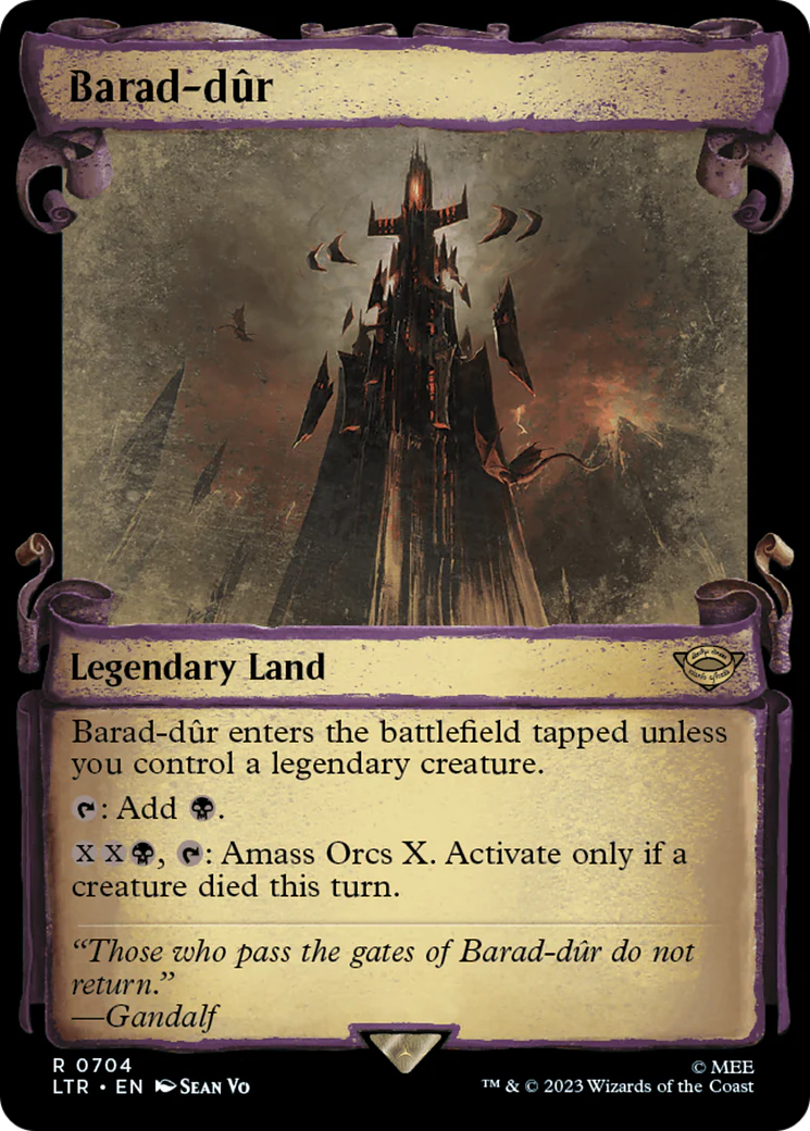 Barad-dur (Showcase Scrolls) (LTR-704) - The Lord of the Rings: Tales of Middle-earth - Magic The Gathering