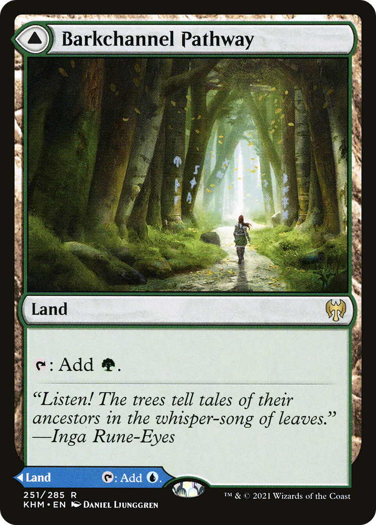 FOIL Barkchannel Pathway (KHM-251) - Kaldheim - Magic The Gathering
