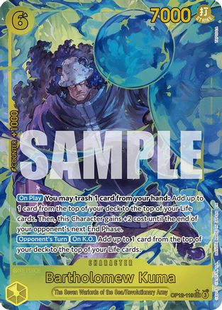 Bartholomew Kuma (Alternate Art) (OP12-119) - Legacy of the Master