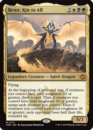 Betor, Kin to All (PPTDM-172) - Promo Pack: Tarkir: Dragonstorm - Magic The Gathering