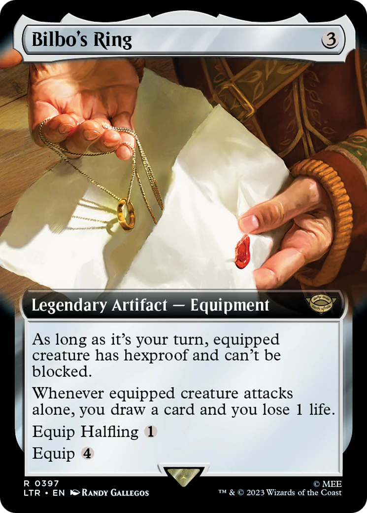 Bilbo's Ring (Extended Art) (LTR-397) - The Lord of the Rings: Tales of Middle-earth - Magic The Gathering