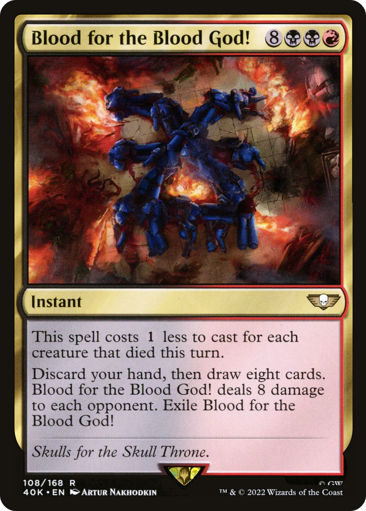 Blood for the Blood God! (40K-108) - Warhammer 40,000 Commander - Magic The Gathering
