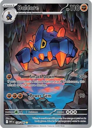 Boldore - 128/086 128 - SV White Flare Holofoil