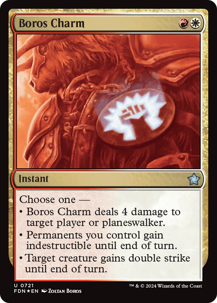 FOIL Boros Charm (FDN-721) - Foundations - Magic The Gathering