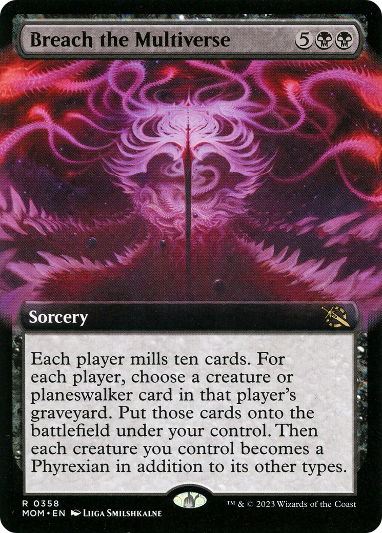 FOIL Breach the Multiverse (Extended Art) (MOM-358) - March of the Machine - Magic The Gathering