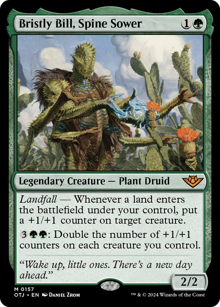 FOIL Bristly Bill, Spine Sower (OTJ-157) - Outlaws of Thunder Junction - Magic The Gathering