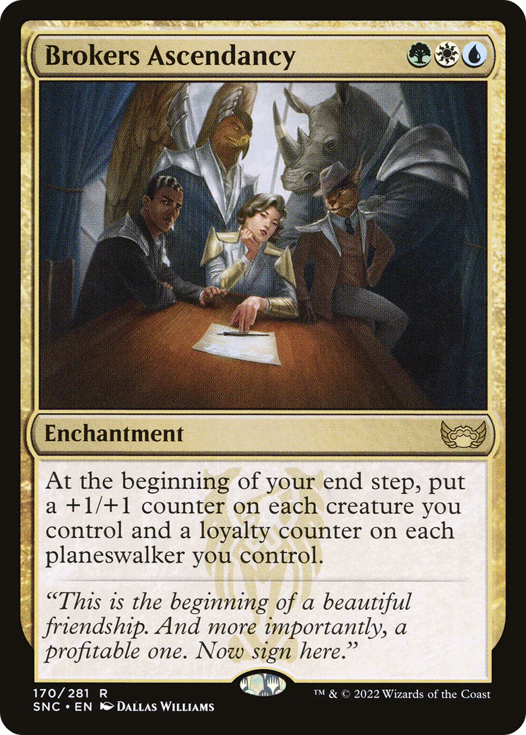 FOIL Brokers Ascendancy (SNC-170) - Streets of New Capenna - Magic The Gathering