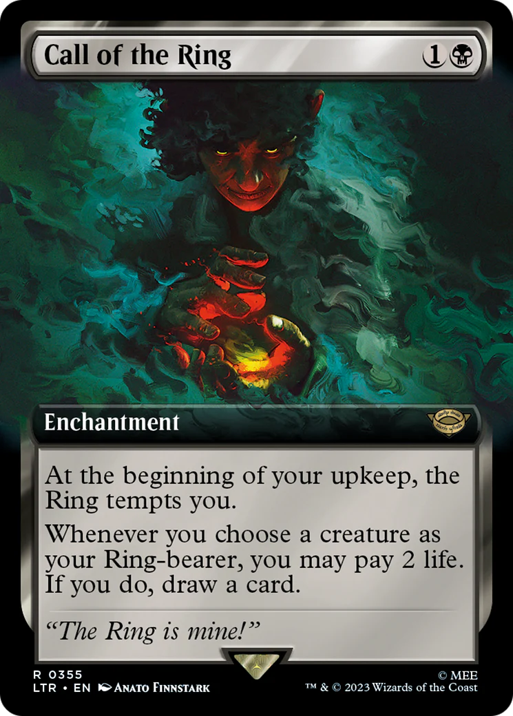 Call of the Ring (Extended Art) (LTR-355) - The Lord of the Rings: Tales of Middle-earth - Magic The Gathering