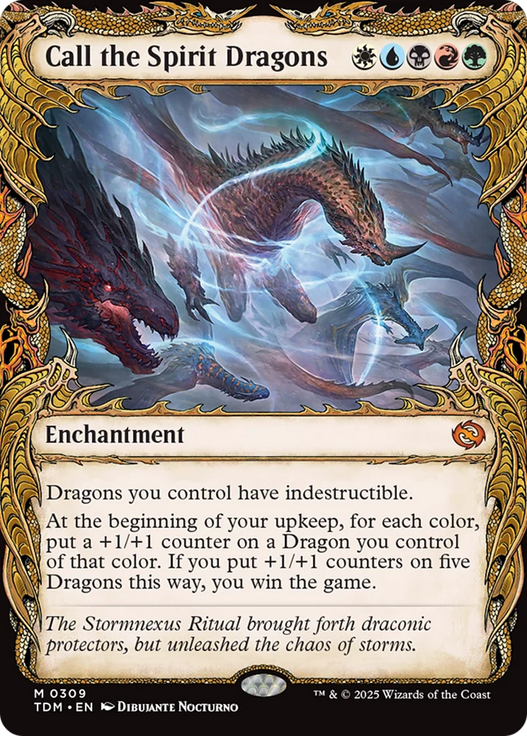 Call the Spirit Dragons (TDM-309) - Tarkir: Dragonstorm - Magic The Gathering