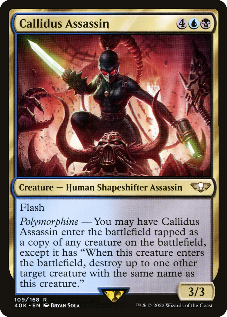 Callidus Assassin (40K-109) - Warhammer 40,000 Commander - Magic The Gathering