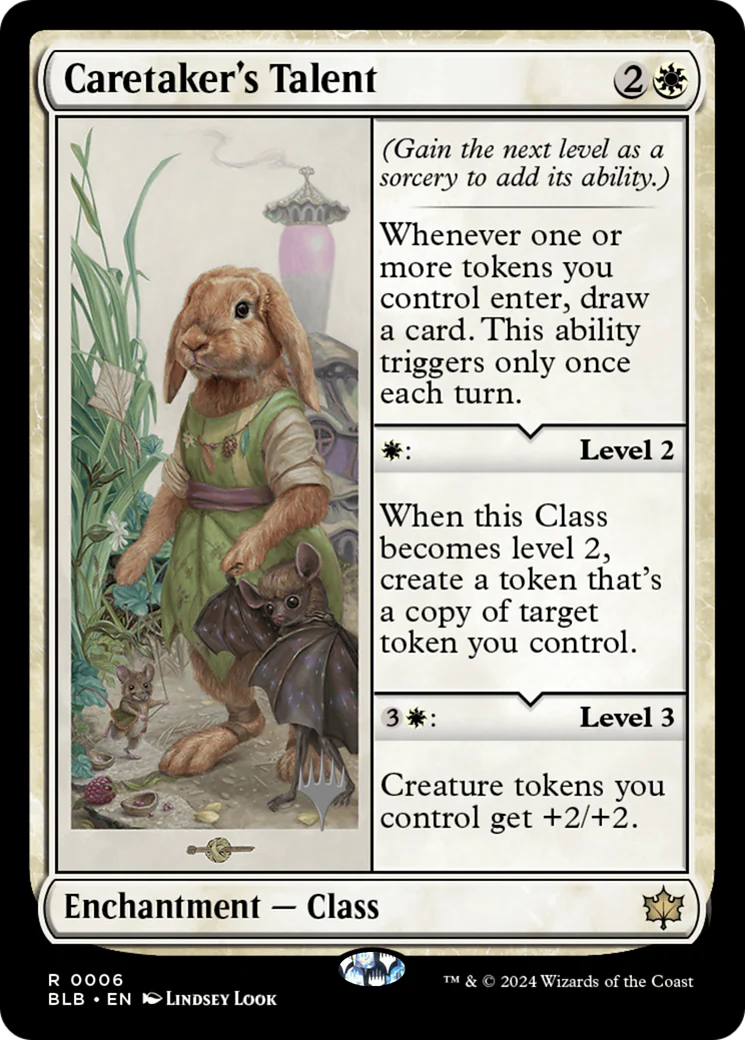 Caretaker's Talent (PPBLB-006) - Bloomburrow Promos - Magic The Gathering