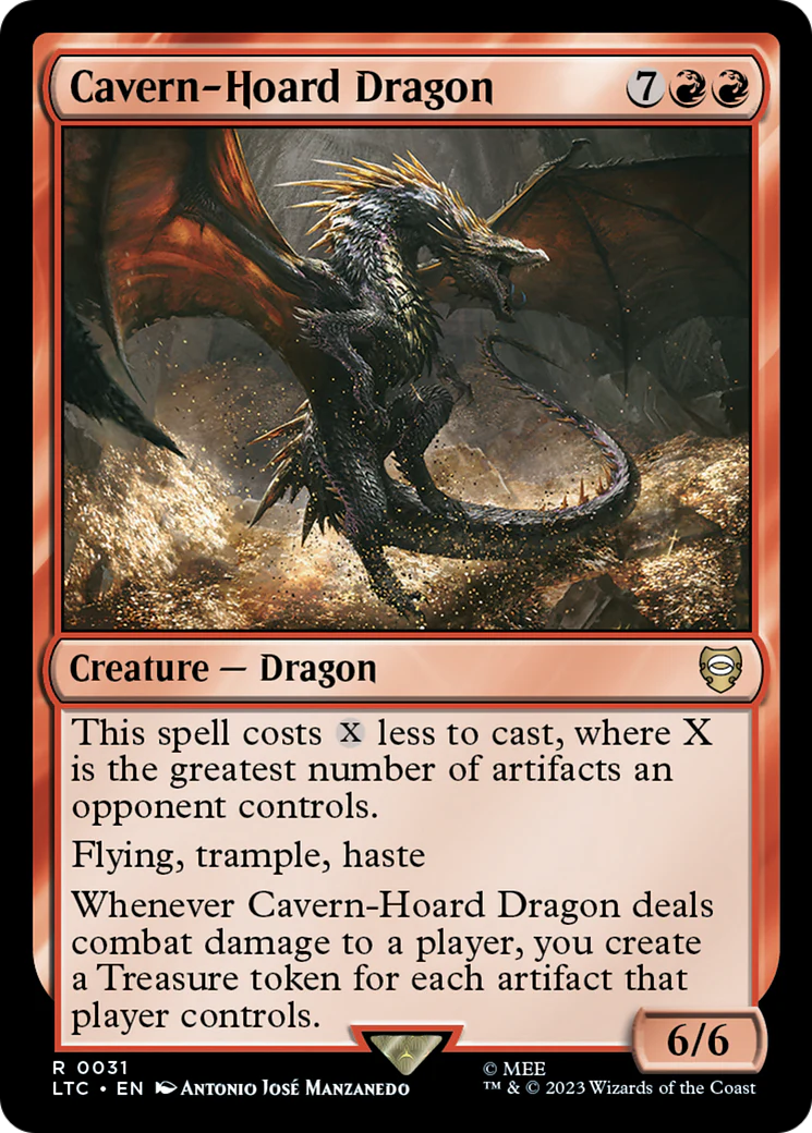 Cavern-Hoard Dragon (LTC-031) - Tales of Middle-earth Commander - Magic The Gathering