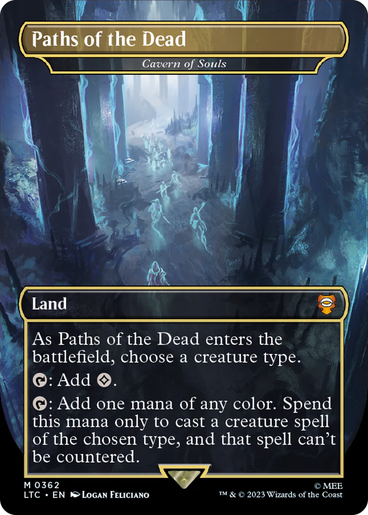 FOIL Paths of the Dead - Cavern of Souls (LTC-362) - Tales of Middle-earth Commander - Magic The Gathering
