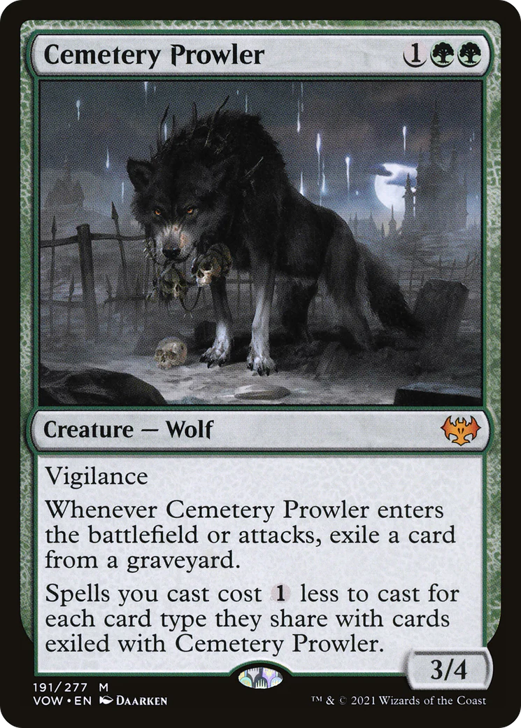 Cemetery Prowler (VOW-191) - Innistrad: Crimson Vow - Magic The Gathering