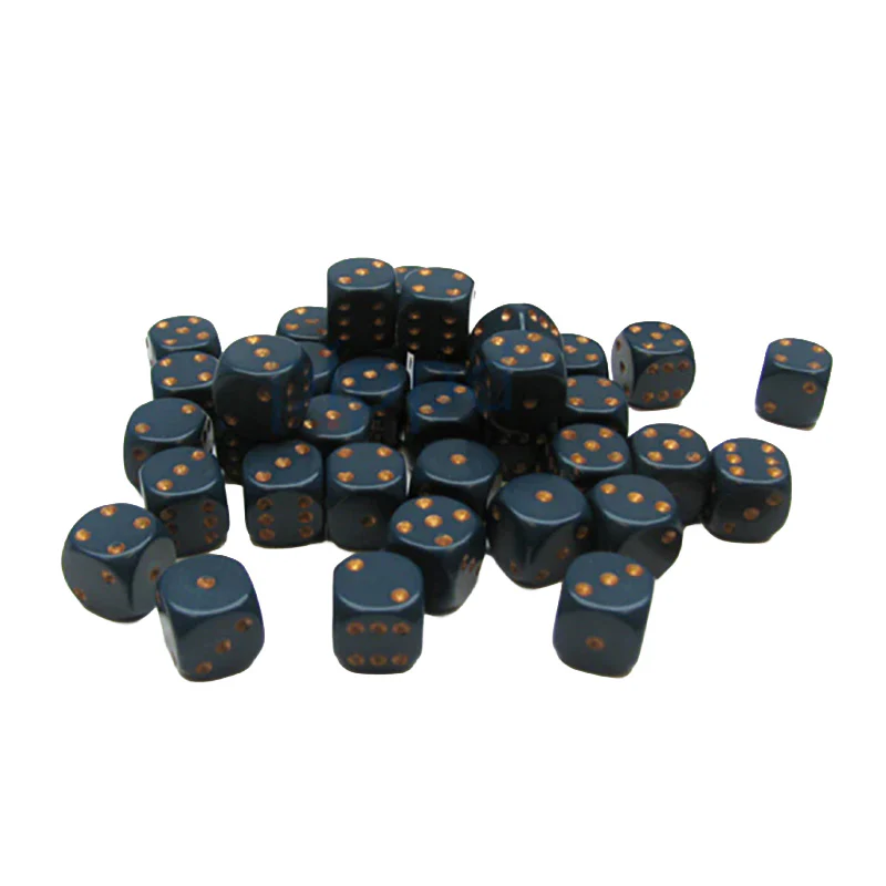 CHX 25826 Opaque 12mm D6 Dusty Blue/Copper Block (36 Dice) - Image 2