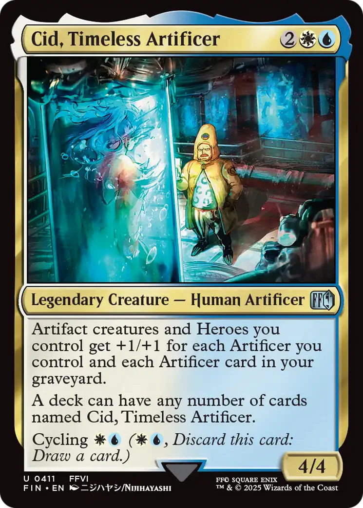 Cid, Timeless Artificer (0411) (FIN-411) - FINAL FANTASY - Magic The Gathering