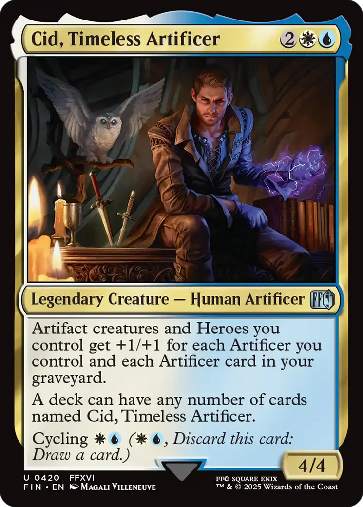 FOIL Cid, Timeless Artificer (0420) (FIN-420) - FINAL FANTASY - Magic The Gathering
