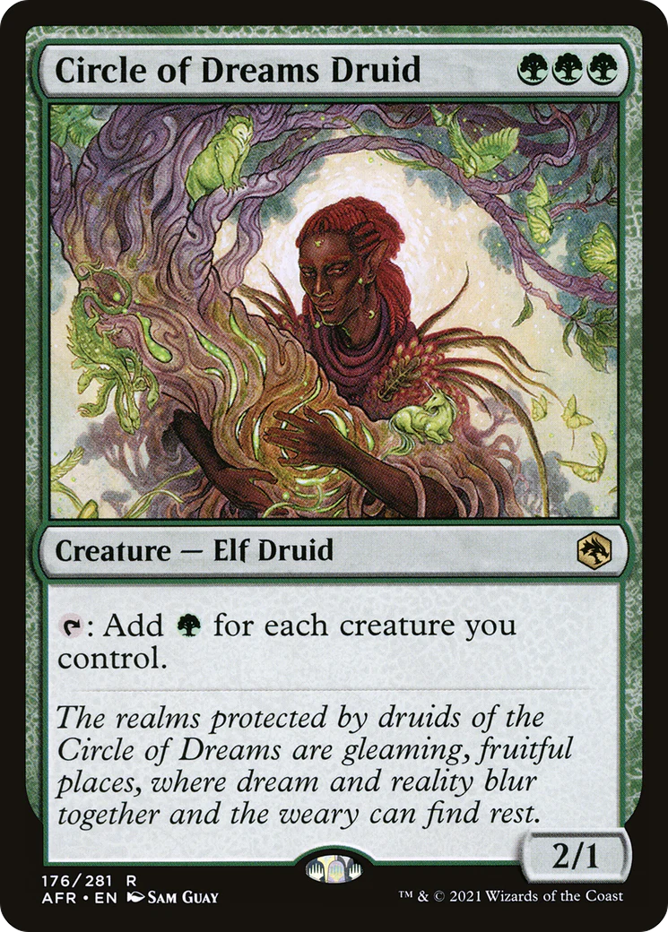 Circle of Dreams Druid (AFR-176) - Adventures in the Forgotten Realms - Magic The Gathering