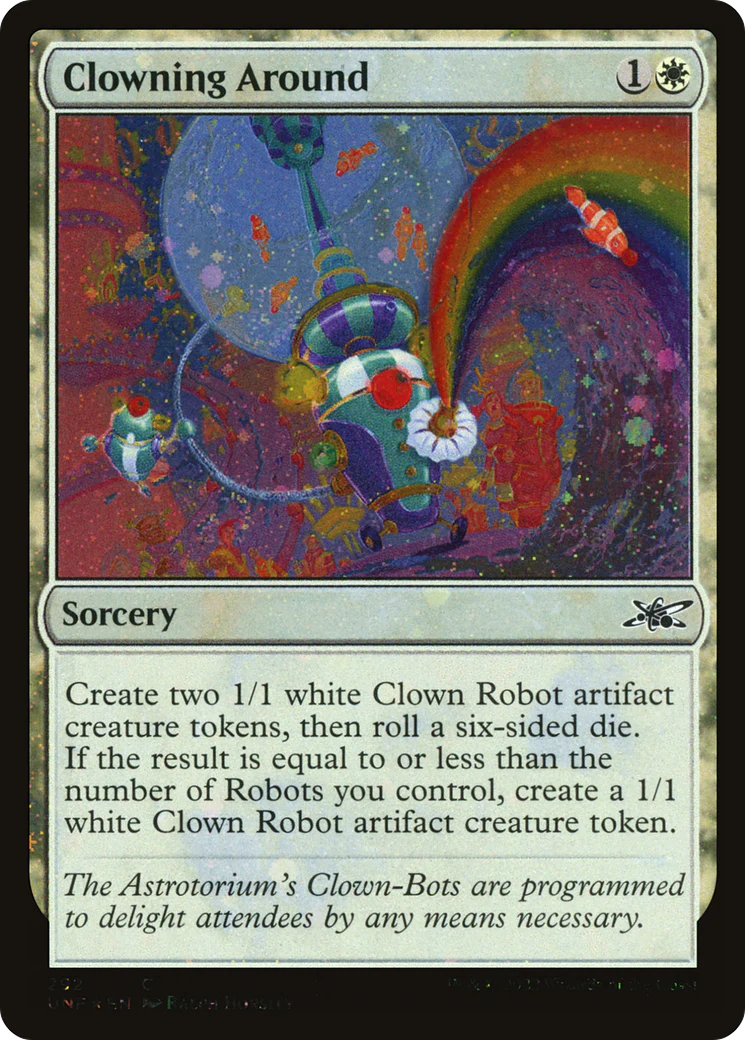 FOIL Clowning Around (Galaxy Foil) (UNF-292) - Unfinity - Magic The Gathering