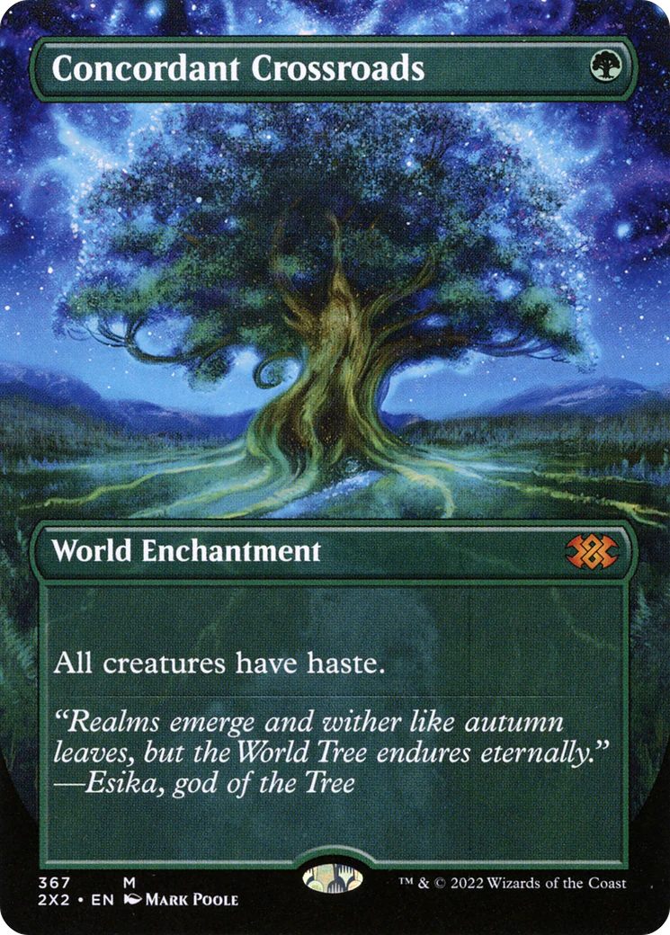 Concordant Crossroads (Borderless) (2X2-367) - Double Masters 2022 - Magic The Gathering