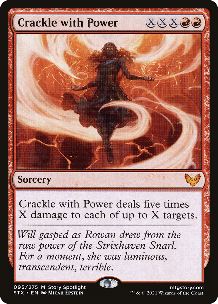 FOIL Crackle with Power (STX-095) - Strixhaven: School of Mages - Magic The Gathering