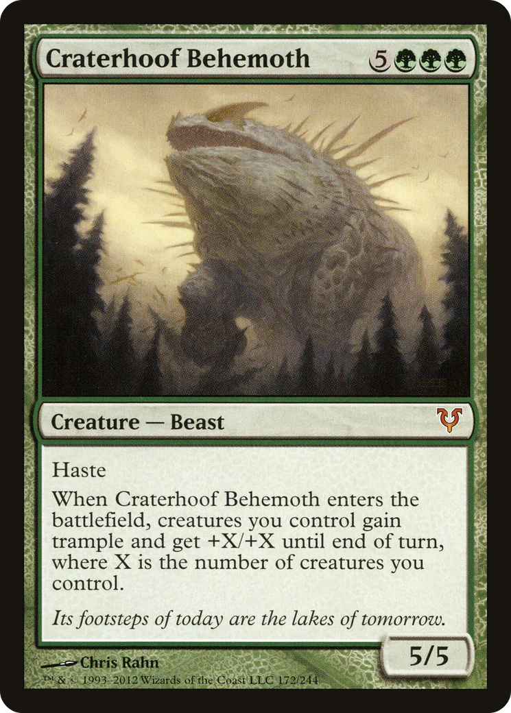FOIL Craterhoof Behemoth (AVR-172) - Avacyn Restored - Magic The Gathering