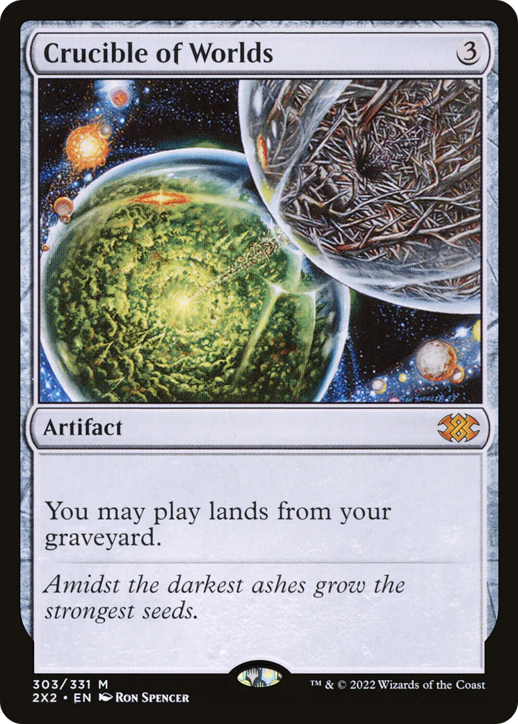 FOIL Crucible of Worlds (2X2-303) - Double Masters 2022 - Magic The Gathering