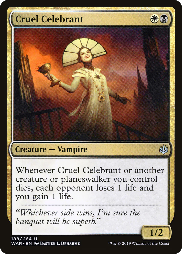 FOIL Cruel Celebrant (WAR-188) - War of the Spark - Magic The Gathering