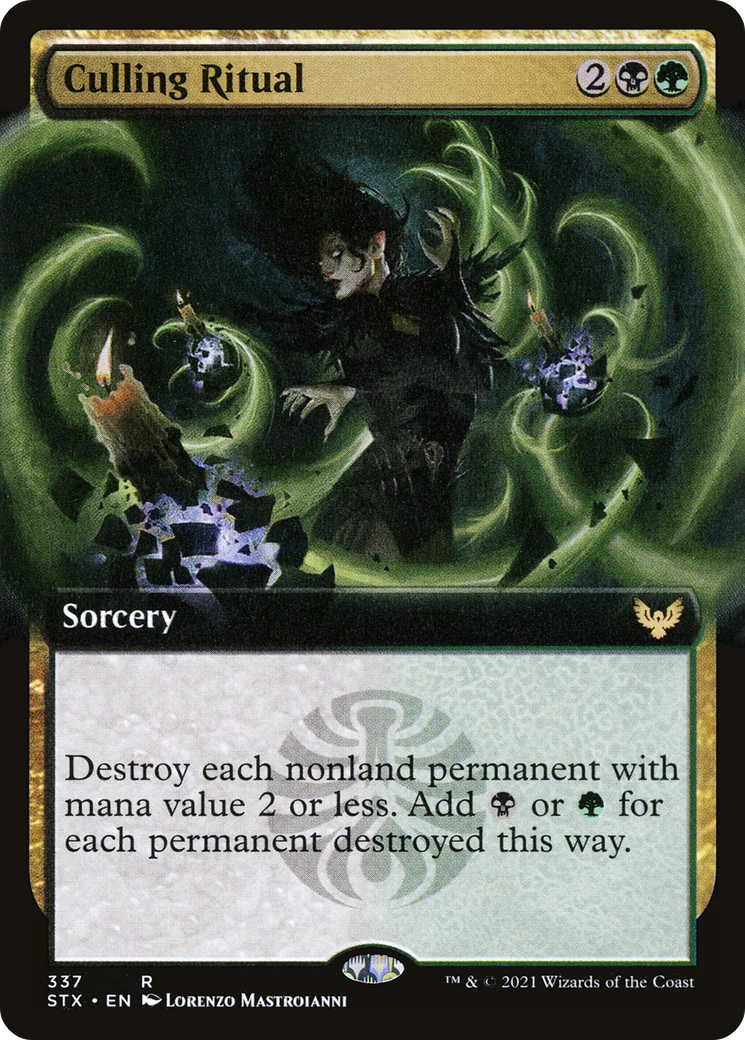 FOIL Culling Ritual (Extended Art) (STX-337) - Strixhaven: School of Mages - Magic The Gathering