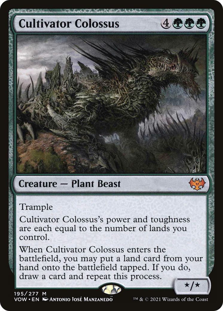 FOIL Cultivator Colossus (VOW-195) - Innistrad: Crimson Vow - Magic The Gathering